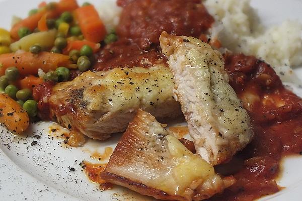 Turkey Schnitzel in Tomato Sauce