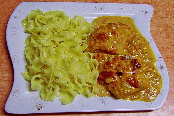 Turkey Schnitzel with Gorgonzola Sauce
