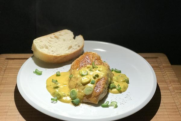 Turkey Steak with Curry Honey Sauce