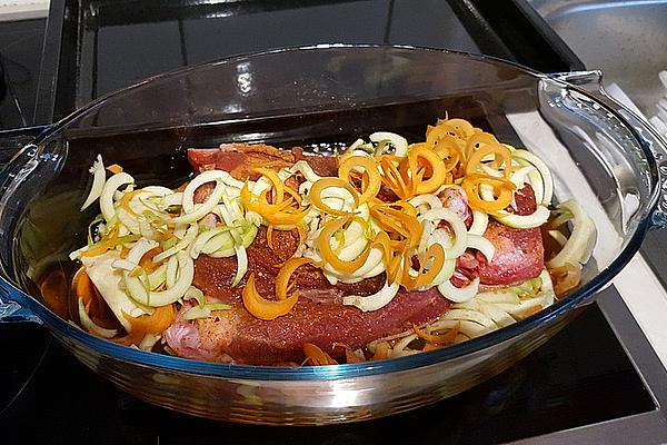 Turkey Thigh from Oven with Strong Red Wine Sauce