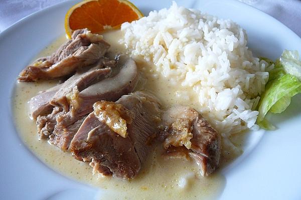 Turkey Thigh with Orange-ginger Sauce