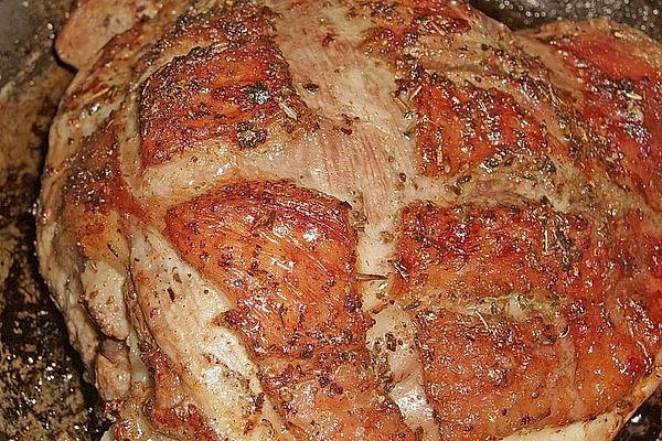 Turkey Thighs Cooked in Oven.