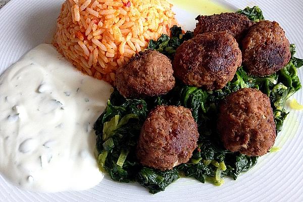 Turkish Meatballs with Yogurt Sauce