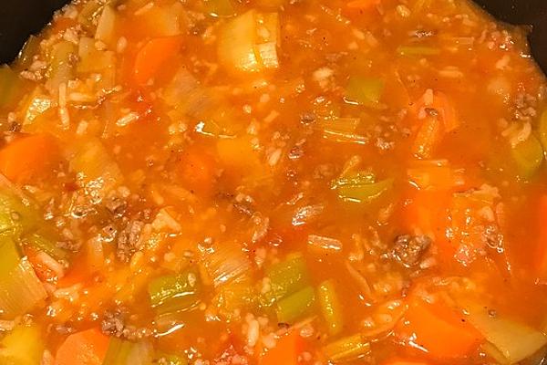 Turkish-style Leek Pot with Minced Meat