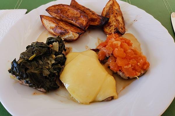 Veal Escalope À La Bandiera d`Italia