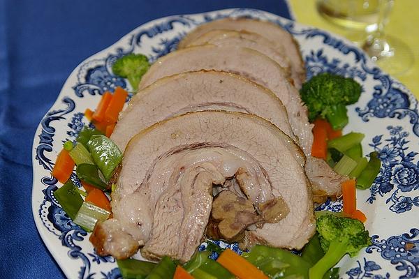 Veal Kidney Roll in Cream Sauce