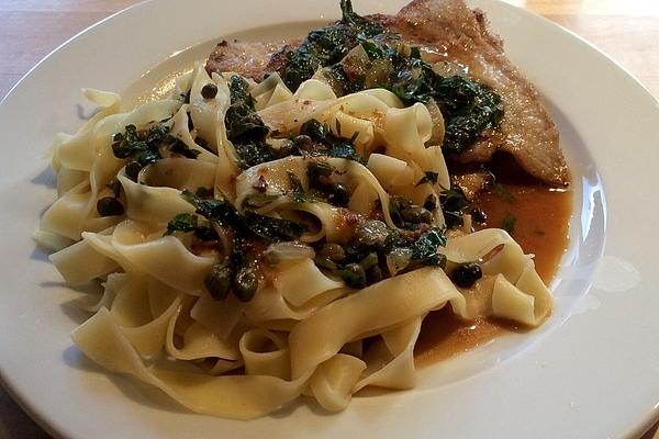 Veal Schnitzel with Lemon and Capers