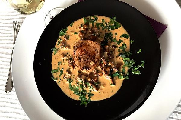 Veal Steaks with Chanterelles