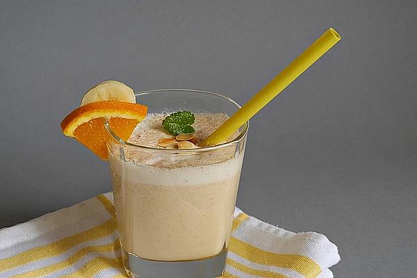 Vegan Almond Milk and Banana Smoothie
