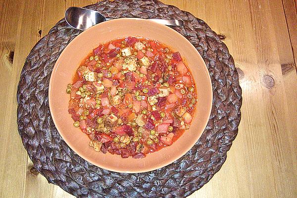 Vegan Beetroot Stew with Tofu