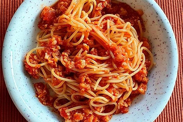 Vegan Bolognese Made from Cauliflower
