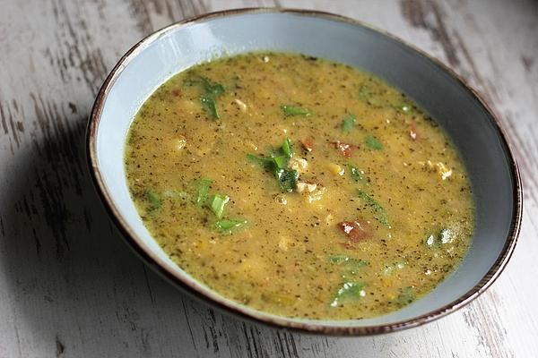Vegan Cheese and Leek Soup