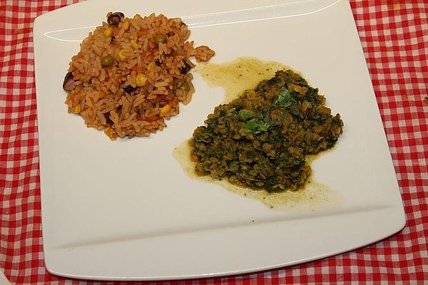 Vegan Lentil Dal with Spinach