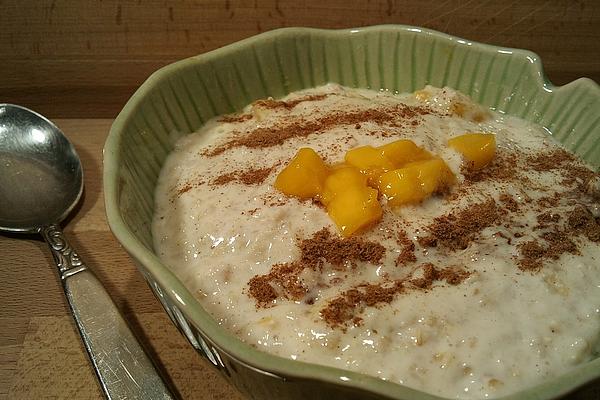 Vegan Mango and Cinnamon Porridge