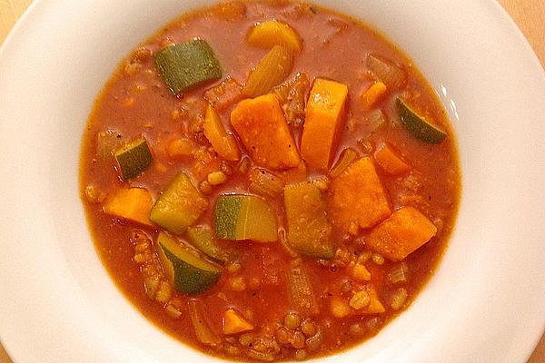 Vegan Stew with Amaranth, Barley and Lentils