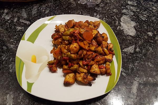 Vegetable and Chicken Breast Pan from Actifry