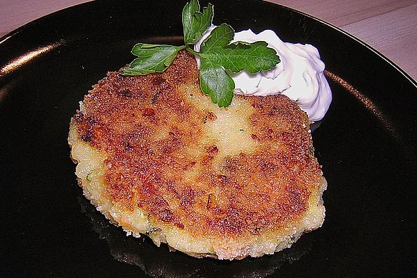 Vegetable Fritters with Yoghurt Dip