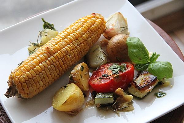 Vegetable Tapas in Garlic Oil