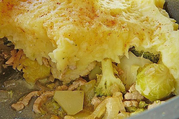 Vegetables Under Potato Hood