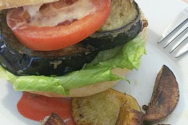 Vegetarian Eggplant Burger