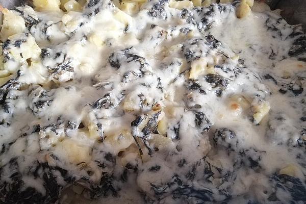 Vegetarian, Light Potato and Spinach Gratin