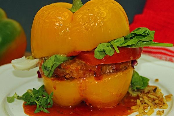 Vegetarian Paprika Burger with Soy Steak