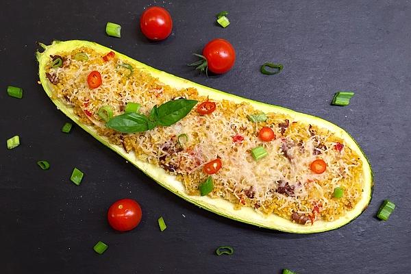 Vegetarian Stuffed Zucchini