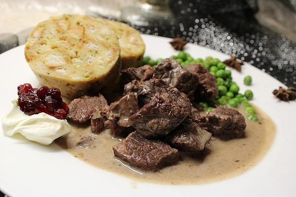 Venison Goulash in Würz Cream Sauce