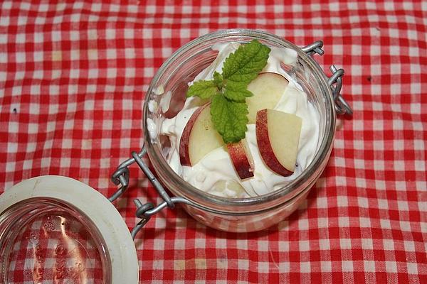Vineyard Peach Almond Yogurt Cream