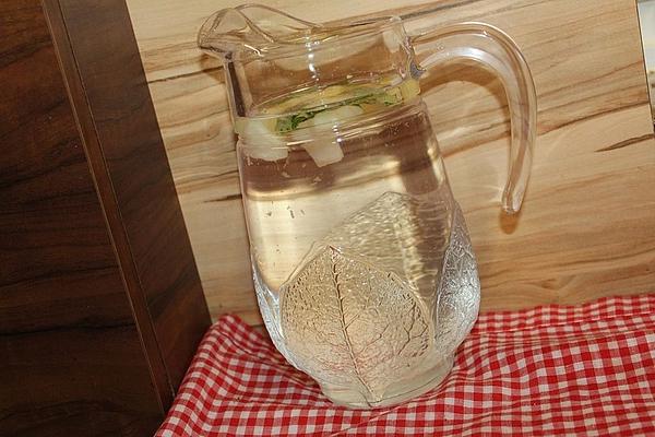 Water Flavored with Pineapple and Mint