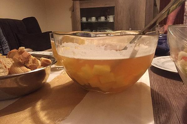 Wheat Beer Punch with Pineapple