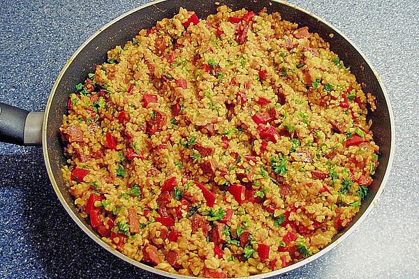 Wheat Groats with Sucuk (garlic Sausage)
