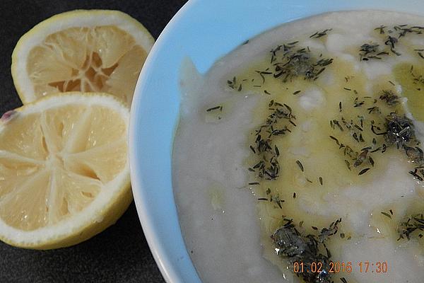White Bean Puree with Thyme-lemon Oil