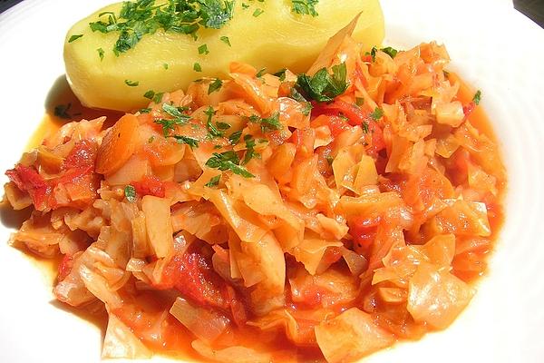 White Cabbage in Tomato Sauce