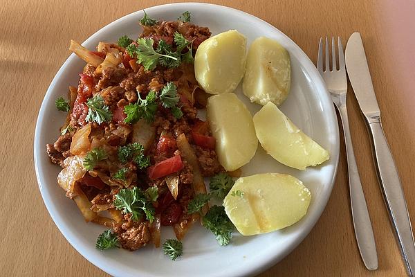 White Cabbage – Minced Meat – Pan