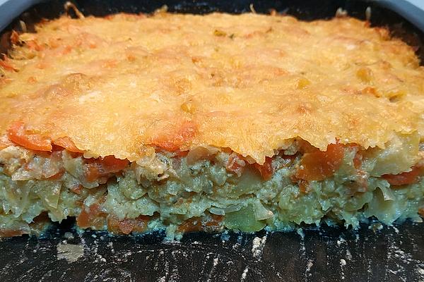 White Cabbage – Potato – Casserole