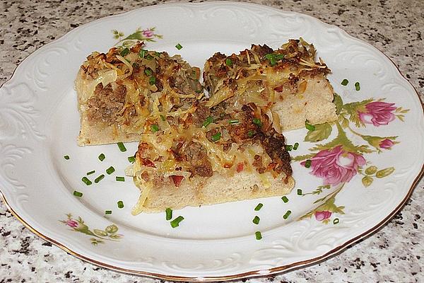 White Cabbage Slices with Minced Meat