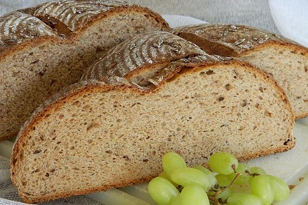Wholemeal Spelled Sourdough Bread with Roasted Pumpkin Seeds