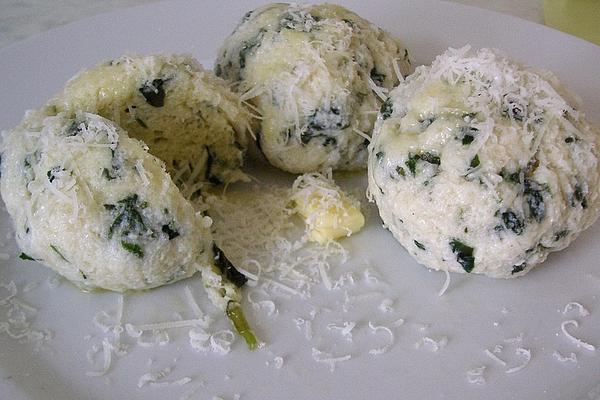 Wild Garlic Curd Dumplings