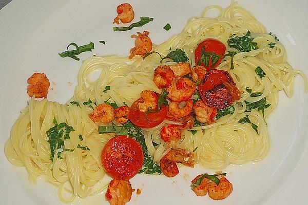 Wild Garlic Pasta with Crayfish