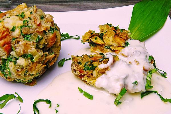 Wild Garlic Pretzel Dumplings