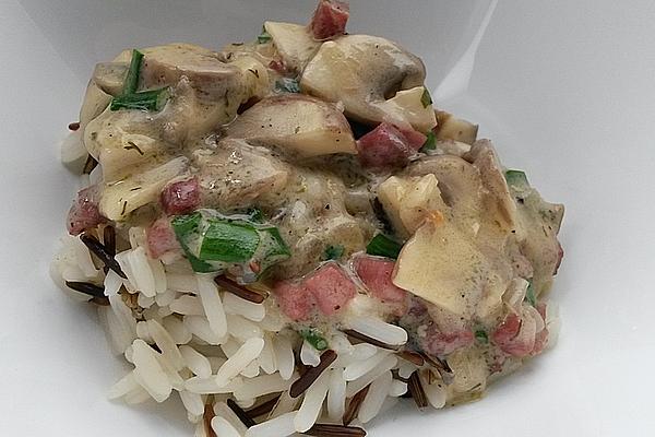 Wild Rice with Brown Mushrooms