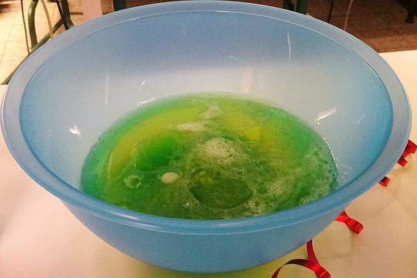 Woodruff Jelly with Vanilla Sauce