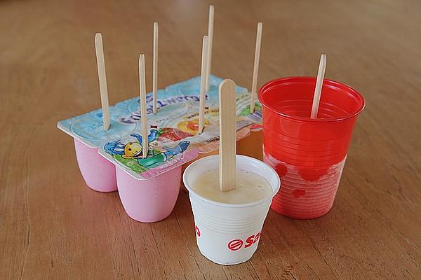 Yogurt and Banana Popsicles