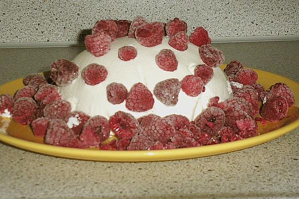 Yogurt Dome with Red Fruit Jelly