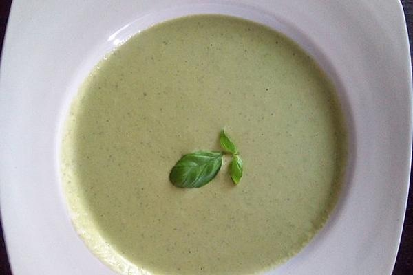 Yogurt Soup with Cucumber and Basil