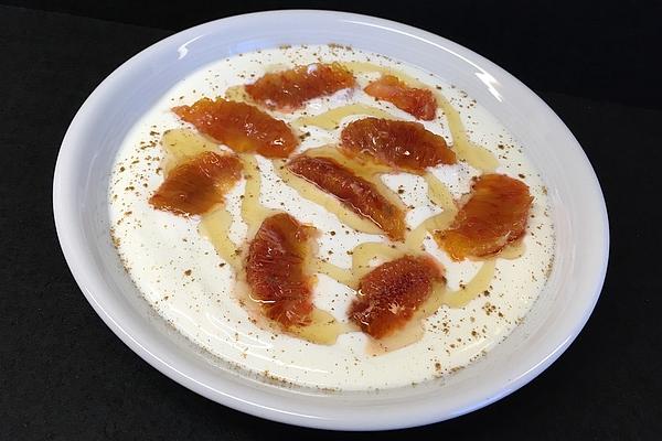 Yogurt with Blood Oranges and Cinnamon