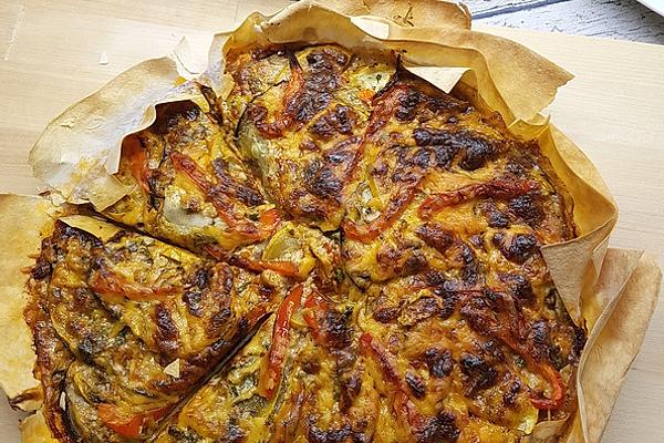 Yufka Tart with Mediterranean Vegetables