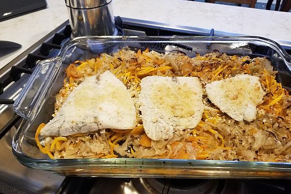 Zander Goulash Szegedine Style with Butternut Squash
