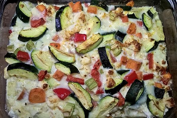 Zucchini and Carrot Gratin